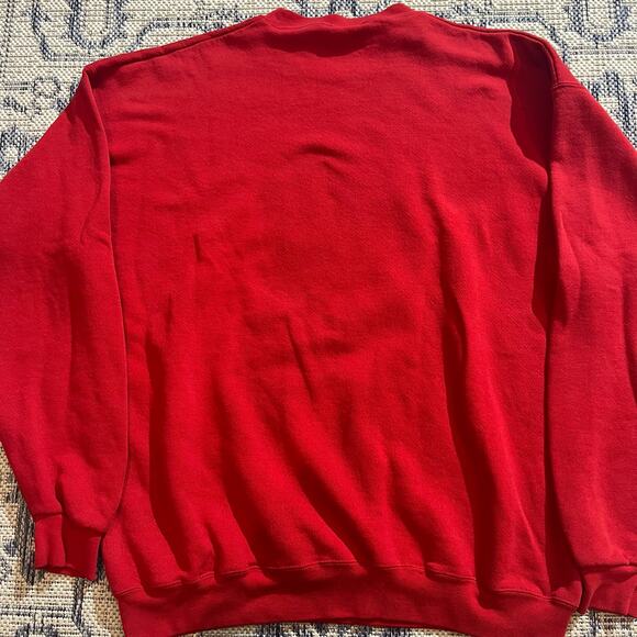 VTG 90's Ohio State Buckeyes Football College Crewneck Red Size XL - Picture 3 of 7